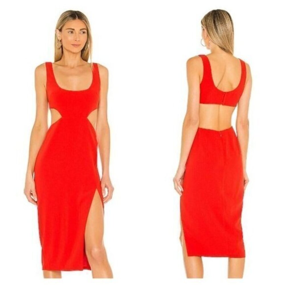 Lovers and Friends Titus Midi Dress - Red